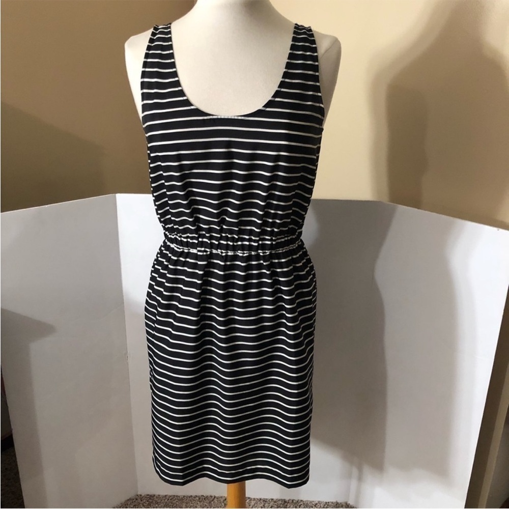 Ann Taylor Sleeveless Striped Tank Mini Dress Sz S